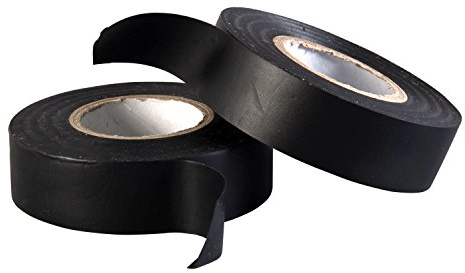 Gocableties Black Electrical Tape, 19mm x 20m, Strong Self-Adhesive PVC Insulation Tape for Insulating, Repairing and Protecting Electrical Wires, 2 Rolls