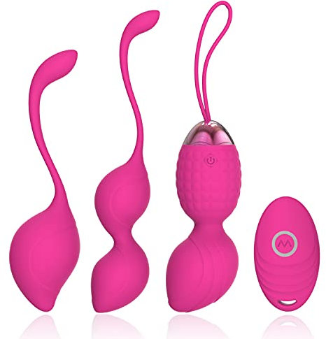 Kegel Exercise Balls 2 in 1 Weights & Massage Ball Ben Wa Balls Kegel Balls Principianti e piacere-Controllo della vescica e rinforza il muscolo del pavimento pelvico (rosa)