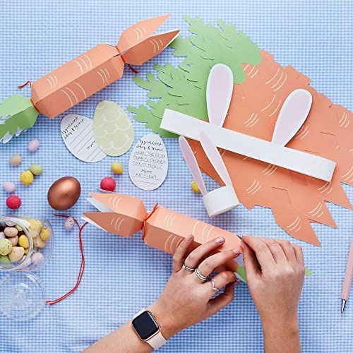 6 Fyll din egen gör-det-själv påsk morot smällkaramell set Peter Rabbit Party