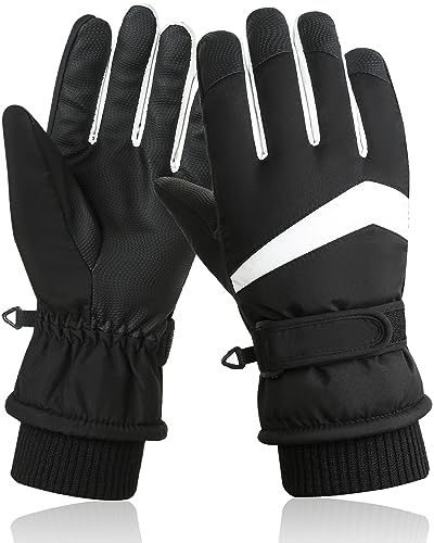 JTSONN Guantes Invierno Hombre Mujer Guantes Termicos Guantes Tactiles Antideslizantes Guantes Esquí Deporte aplicar para Correr, Bicicleta, Moto, Escalar, Esquí y Otros Deportes al Aire Libre