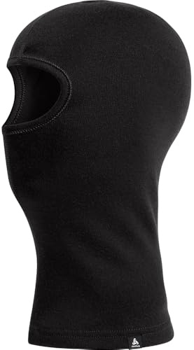 Odlo Unisex balaklava män kvinnor merino varm skidmask I balaclava vinter tillbehörsset, svart, en storlek, svart, En Storlek