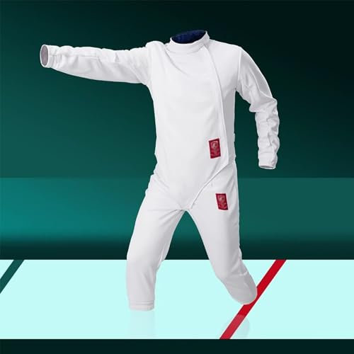 YZMJXNYY 350N Fechtanzug, 3-teiliger Fechten Schutzanzug Fechtkleidung, Florett-/Degen-/Säbel-Fechtanzug, Fechttrainingsausrüstung, für Das Fechttraining Von Erwachsenen Kindern(36)