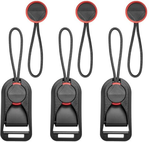 Lot de 3 connecteurs rapides pour sangle d'appareil photo avec prise, sangle de libération rapide, paracorde pour appareil photo reflex