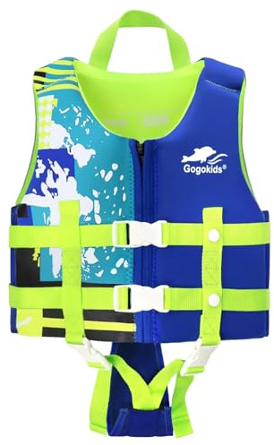 Gogokids Swim Vest Float Jacket - Kids Swimming Training Flotation Buoyancy Swimsuit with Adjustable Safety Straps for 15-35kg Child，Boys Girls Aged 2-9 Years, Perfect for Pool and Swimming lesson