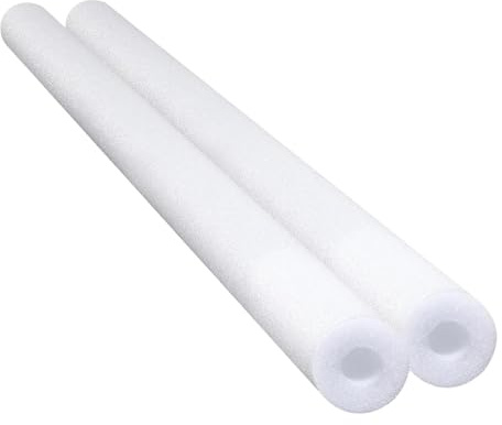 harayaa 2 Tubos Flotantes Huecos Tipo Churro de Piscina, Dispositivos de Entrenamiento con Esponja para Mayor Flotabilidad, para Niños Y Adultos. Ideale, Blanco