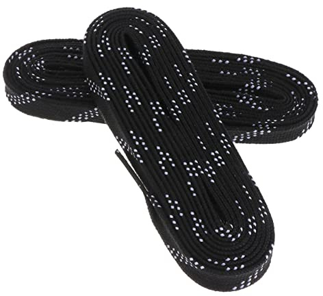 VALICLUD Anti-Freezing Ice Skate Laces 96 Inch Waxed Hockey Shoelaces for Roller Skates and Sneakers Durable Boot Laces for Ice Hockey Sports