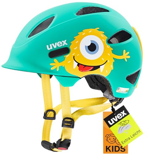 uvex oyo style - lätt cykelhjälm för barn - integrerat sidoskydd - individuell storleksanpassning - monster lagoon matt - 45-50 cm