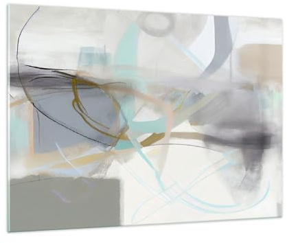 Vidrios decorativos 100x70cm Cuadro Sobre Vidrio Moderno Abstracción Pedazo Brillante Grande Cocina Cuadros Pared Impresiones Decoracion Salon Impresión en Cristal Wall Art Prints GAA100x70-5663