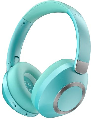 Headphones Wireless Bluetooth, 100H Playtime Active Noise Cancelling Headphone, Bluetooth Headphones with Microphone, Wireless Headphone with Deep Bass, Over-Ear Headphones with Fast Charging