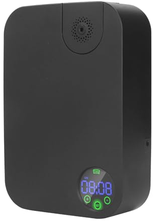 Smart Home Duftdiffusor mit Touch-Display, Raumzerstäubung, Schwarze Hochleistungs-Luftpumpe für Hotels (EU-Stecker)