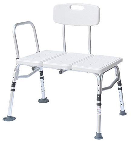 Chaise de douche pour personnes âgées Bancs Réglables en hauteur Élévateurs de baignoire pour personnes âgées et aides à la douche Siège de douche Tabouret de douche avec accoudoirs et dossier Sé