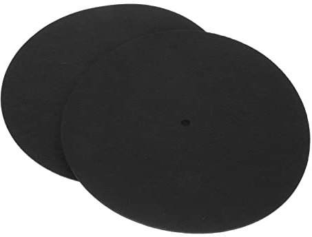 Angoily 2pièces Tapis De Protection pour Platine Vinyle Feutrine Lot pour Disque Vinyle Anti-Vibration Prévention Rayures
