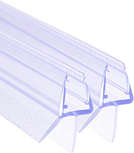 Joint Vitre de Douche, 2 x 70cm Joint Porte Douche, Joint Cabin Douch pour Cabines de Douche, Porte en Verre(pour Vitre 6-8mm)