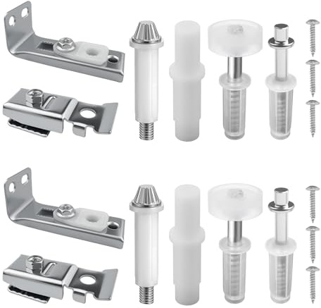 Kit de réparation de porte à deux volets, quincaillerie de rechange pour porte pliante avec pivot de 9,5 mm (2)