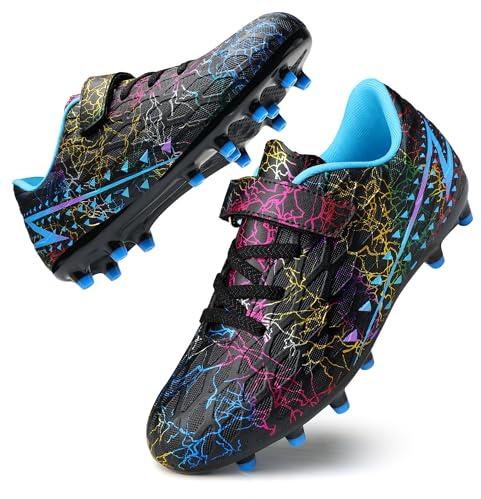 Boys Football Boots Shoes Kids Girls FG/AG Soccer Athletics Sport Shoes Training Shoes Running Shoes Teenager Indoor Outdoor Football Shoes Sneakers for Unisex