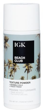 IGK BEACH CLUB Texture Powder | Invisible Volumizing Hair Powder, Instant Grip & Hold, Oil-Absorbing | Vegan + Cruelty-Free | 0.35 oz