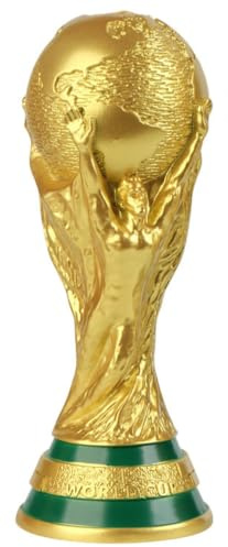 SpirWoRchlan Réplica Trofeo Copa del Mundo de Fútbol, Copa de Campeón de Resina para Aficionados, Recuerdo de Fútbol, Regalo Decorativo para Oficina, Bar, Fiesta 21cm