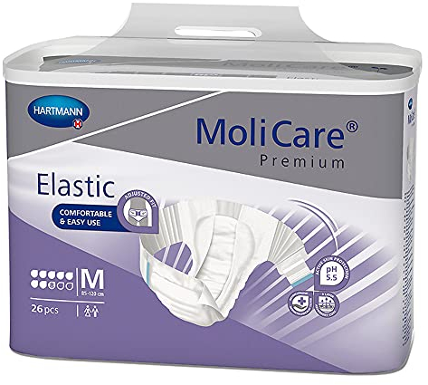 Molicare Premium Elastic Slip: bei schwerer Inkontinenz für Frauen und Männer; 8 Tropfen, Gr. M, (85-120 cm Hüftumfang), 3x26 Stück
