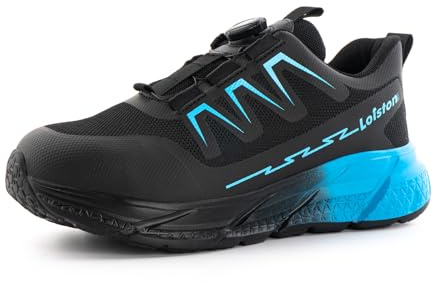 Loiston Zapatos de Seguridad para Mujer Zapatos de Trabajo Zapatillas de Seguridad Puntera de Acero Ligero S1p S1 S2 S3 SRC Blau Claro K06 Gr.39