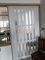 Puerta plegable de acordeón mate transparente para cocina, sala de estar, ducha, 131 x 203 cm, paneles de aluminio duradero y acrílico, elegante solución de puerta corredera