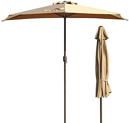 LSLYTQ Outdoor Garden Parasols Outdoor Umbrella Patio Parasol Bistro Wall Balcony Door Window Sun Shade Market Umbrella，Without Parasol Base good