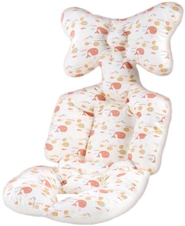 Insert de siège enfant - Coussin de siège pour enfant de poussette | Tapis d'oreiller de soutien de la tête et du corps pour poussette de bébé pour sièges de bébé