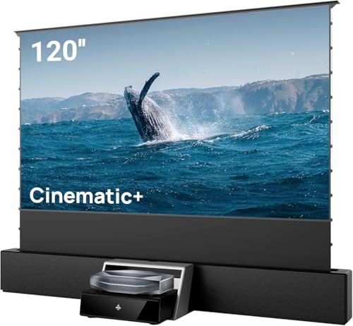 AWOL Aetherion MAX Proyector 4K 3D de Ultra Corta Distancia + Pantalla de Suelo ALR Motorizada de 120 + Soporte Universal para Proyectores UST de 120 (Pack Combinado)