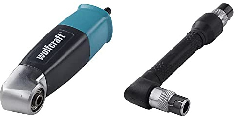 WOLFCRAFT 4688000 - Avvitatore angolare a 90° & 1573000 (L) Cacciavite manuale con design ad angolo Pack 1, 380 W