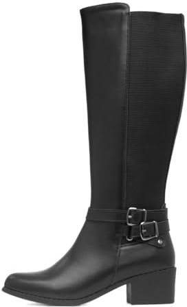 Lilley Womens Black Block Heel Knee High Boot - Size 3 UK - Black