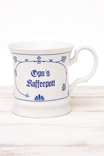 CUP+MUG Becher indisch blau Opa