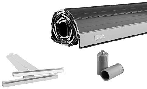 Schellenberg Rolladen Maßanfertigung, Rolladenpanzer Aluminium, Auswählbar: Breite 50-200 cm, Höhe 100-230 cm, System Mini, Farben Grau, Anthrazit, Silber, Weiß