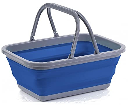 HI-GEAR Folding Wash Bowl, Blue, One Size