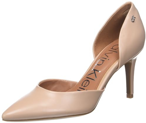 Calvin Klein Women's Gloria Pump, Barely Nude Patent, 9.5