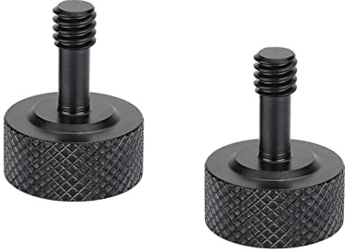CAMVATE 1/4-20 gänga räfflad skruv kopphuvud för DSLR kamera cage kit tillbehör (ett paket med 2 stycken) – 3060