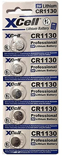 XCell Knopfzelle CR1130 (für viele Verschiedene Kleingeräte, Lange Lebensdauer, geringe Selbstentladung) 148257