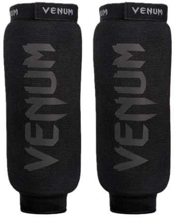VENUM Kontact Shin Guards Without Foot - Espinilleras de Boxeo sin Pie Unisex Adulto