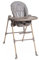 Chicco Polly Essential Chaise Haute pour Bébés de 0 Mois à 15 kg, Chaise haute évolutive, 3 Positions d'Inclinaison, 7 Niveaux de Hauteur, Pliable et Compacte, Tissu en Polyester Recyclé, Gris clair