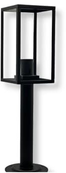 UNIVERSO 518PA-H480-N LAMPIONCINO PORTALAMPADA DA GIARDINO PER LAMPADINE E27 MAX 60 WATT CON FISSAGGIO A TERRA IP44