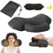 DriveNova Masseur Cervical avec Chauffage, Fisiorest Masseur de Cou 3 en 1 pour Soulager la Douleur des Tissus Profonds, Masseur D'épaule avec Chaleur Idéal Cadeaux (Noir)