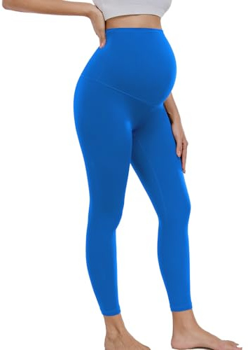 wirarpa Leggings de Maternidad para Mujer, de 63 cm, para Entrenamiento, con Soporte Abdominal Suave, para Yoga