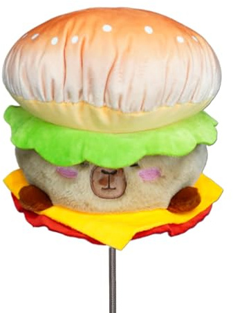 RLOMUTE, copritesta per mazze da golf a forma di animale - Morbide, antipolvere e portatili per driver/fairway/ibrida (1.F.H), divertente regalo per uomini, donne e bambini golfisti - Capybara a forma