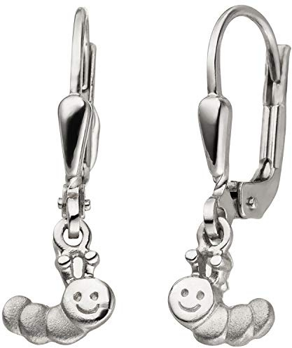 Jobo Kinder-Ohrhänger Raupe aus 925 Sterling Silber