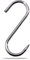 Gancio per macellaio XXL in acciaio inox, 140 mm, 1 pezzo, robusto e durevole, gancio in acciaio inox, gancio a S per tutti gli scopi, gancio per affumicatura di alta qualità (lunghezza 140 mm, 1