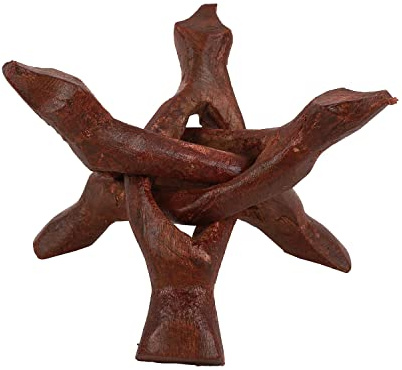 Indian Consigners Cobra trästativ (färgat (rödbrun), 10 cm (4 tum)