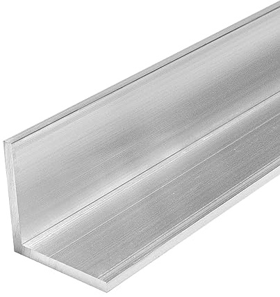 PRIOstahl Aluminiumvinkel, vinkelprofil, L-profil, aluminiumprofil, likbent hörnskena – 100 x 100 x 4 mm, längd: 1 000 mm, EN AW-6063 t6, skydd för hörn och kanter, kreativ konstruktion av aluminium