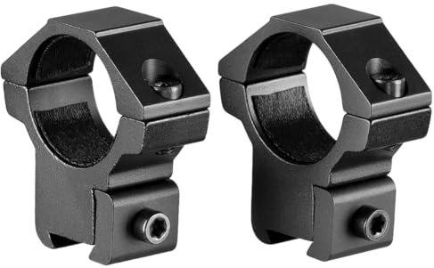 MyHaing Paire de 25.4mm Bague de Fixation de la Lunette Optique de visée Support 11mm Queue d'aronde Rail Base