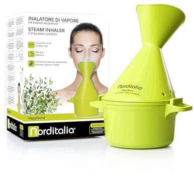 NORDITALIA, Inhalateur vapeur et essences balsamiques, eau chaude, Inhalateur
