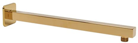 Oytrui Braccio Doccia a Parete, Braccio di Prolunga per Soffione Doccia Integrato in Acciaio Inossidabile 304 con Finitura Oro Spazzolato, per Tubo Doccia da Bagno Senza Perdite