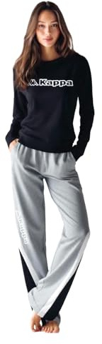 Kappa TUTA DONNA COTONE ESTIVA - Tuta Donna Completa In Felpa Di Cotone Estiva - Sportiva - Leggera (26253 L CAVIAR)