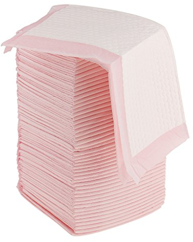 CUTICATE Inkontinenzunterlagen Krankenunterlagen Einwegunterlage Einmal Wickelunterlagen - Rosa, 50 Stück 45x33cm